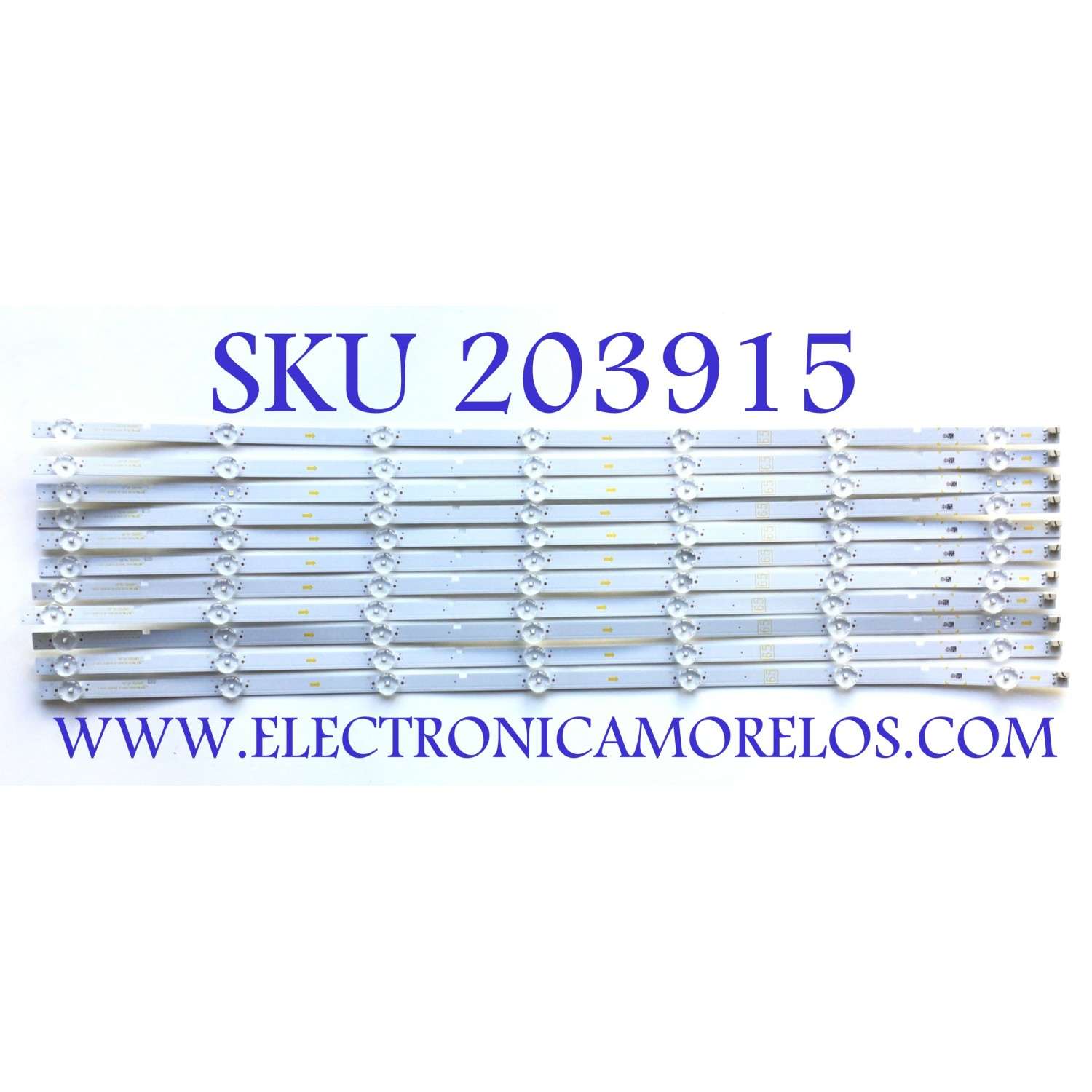 KIT DE LEDS PARA TV SONY (11 PZ) / NUMERO DE PARTE LB65101 V0_02 / 13496 / LS65D / LS122 / M2CE96 / PANEL SD650DUA-6 / MODELO KD-65X75K / KD65X75K